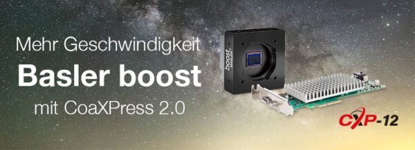 Basler boost: The camera with CoaXPress 2.0 machine vision
