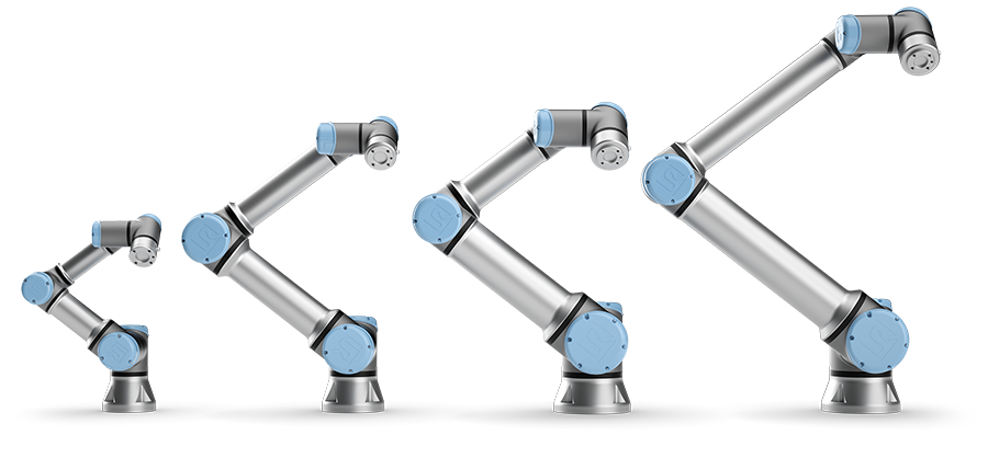 the cobots from universal robots at chromos industrial