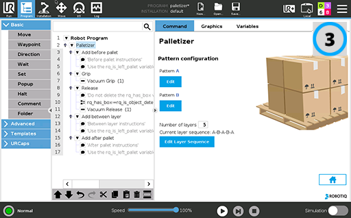 Palettieren mit Cobots