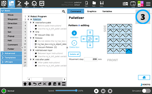 Palettieren mit Cobots