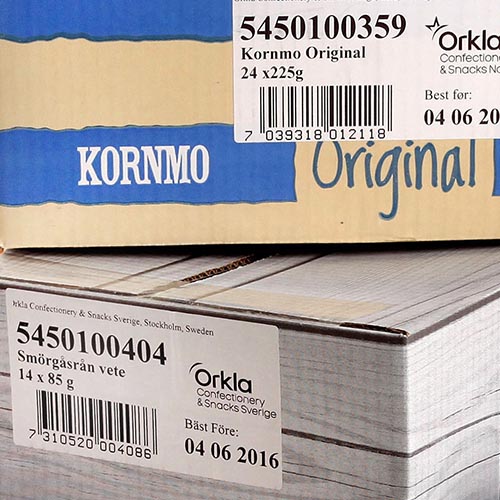Automatic labeling of packaging
