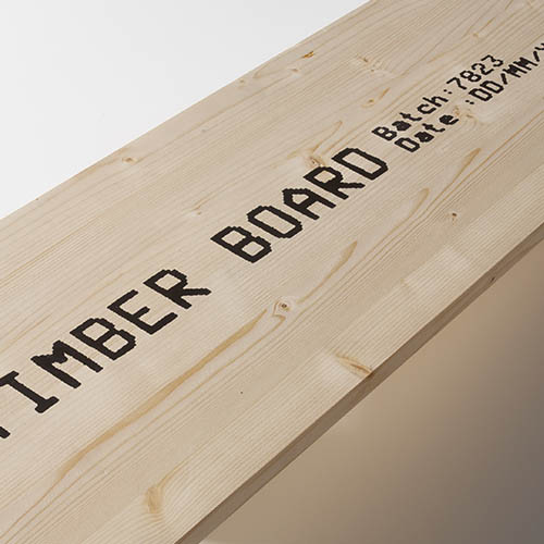 Marking wood and fiberboards