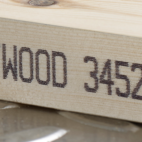Marking wood and fiberboards