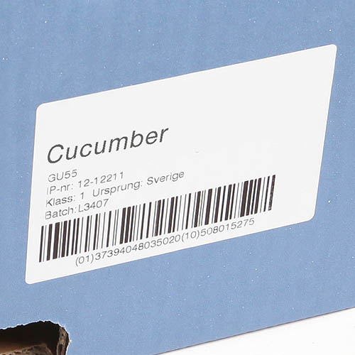 Labeling cardboard packaging