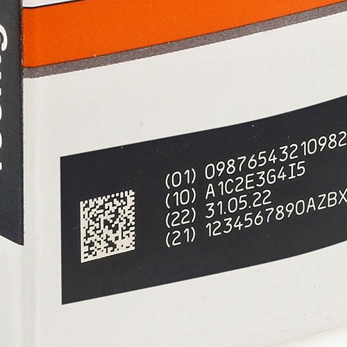 Labeling cardboard packaging