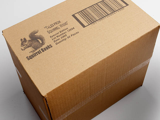 logistikkarton Labeling cardboard packaging