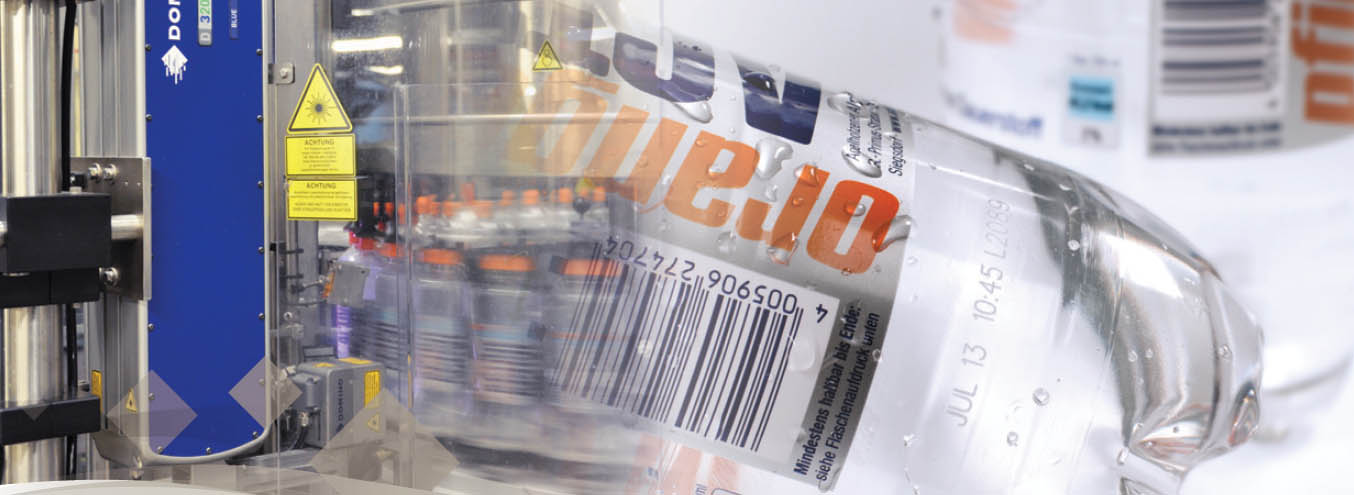 usecase Labeling plastic and PET bottles