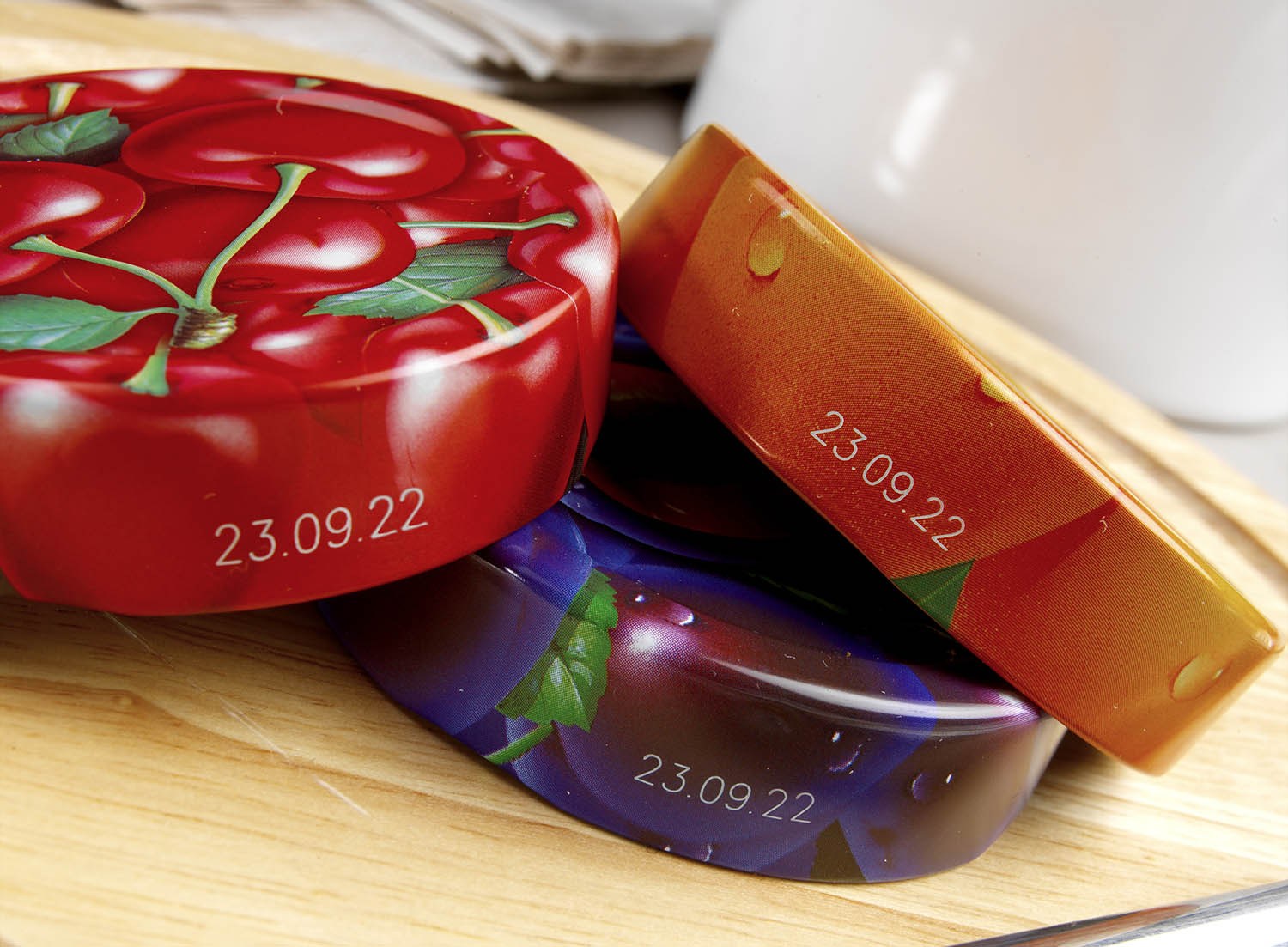 Jam lid 004 Deckel und Verschlüsse kennzeichnen