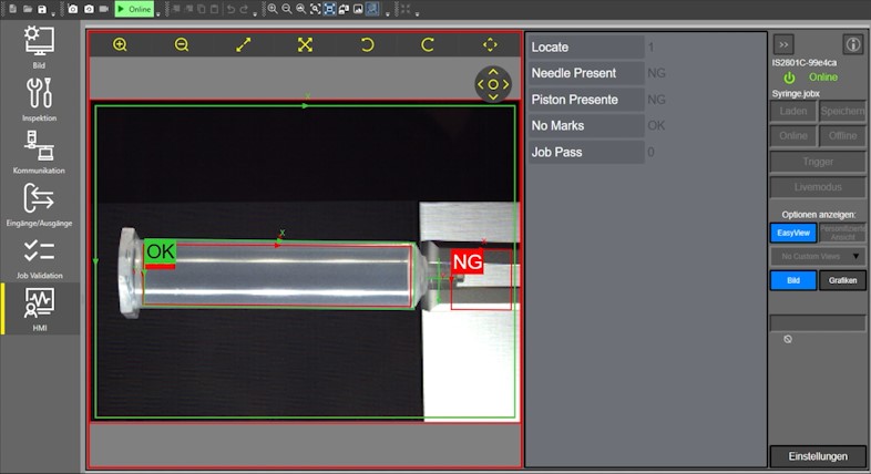 vollstaendigkeitspruefung Controllo visivo di completezza in produzione